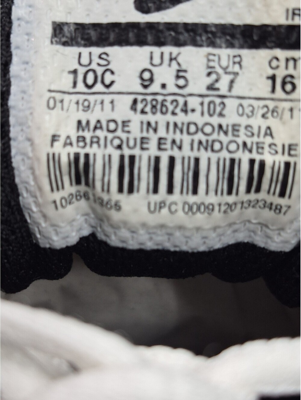Nike Shox NZ 2.0 (TD) Ivory Low Top Leather Sneakers US 10c 🔥2011 RELEASE, NEW - Picture 7 of 9